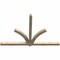 Ekena Millwork Redmond Rough Sawn Timber Gable Bracket, Douglas Fir, 96"W x 64"H x 4"D x 4"F, 16/12 Pitch GBW096X64X0404RED00RDF - alternate 4
